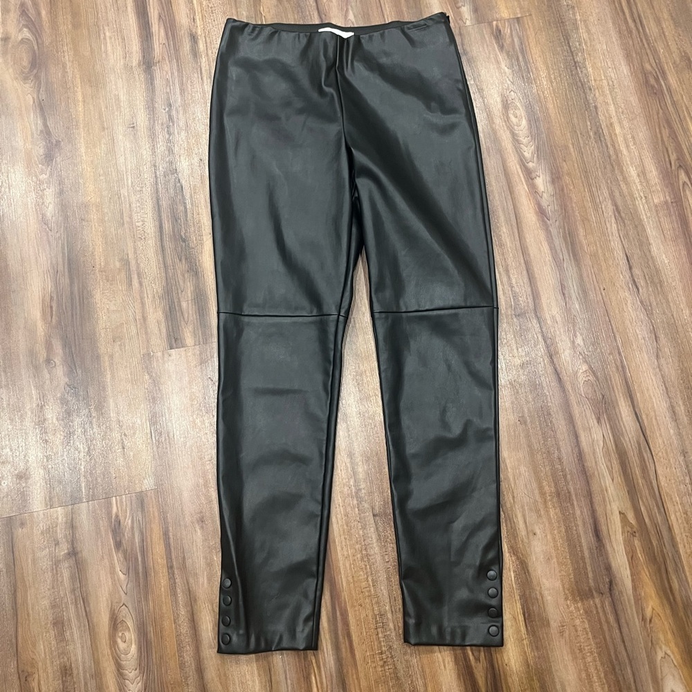Mango Faux Leather Pants